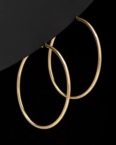 ITALIAN GOLD 14K ITALIAN GOLD POLSIHED HOOPS