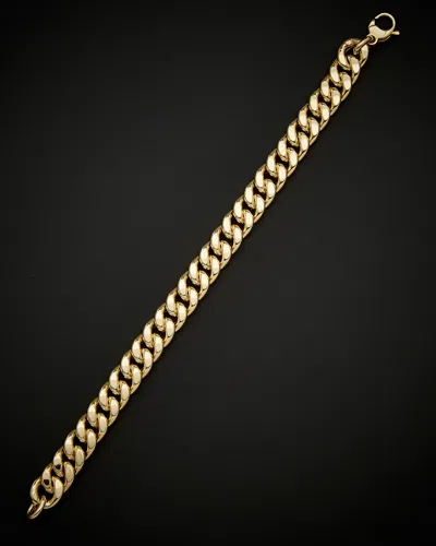 ITALIAN GOLD 14K ITALIAN GOLD SEMI SOLID CURB CHAIN BRACELET