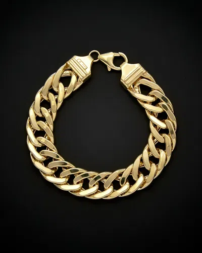 ITALIAN GOLD 14K ITALIAN GOLD SEMI-SOLID CURB LINK BRACELET