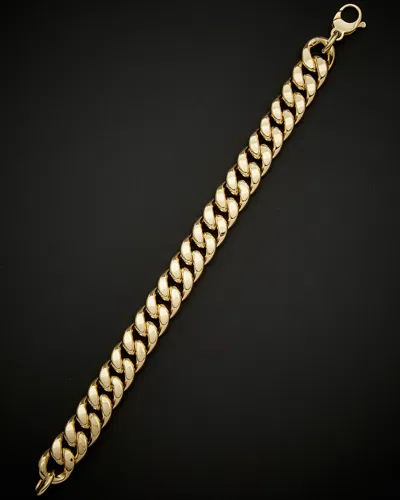 ITALIAN GOLD 14K ITALIAN GOLD SEMI-SOLID CURB LINK BRACELET