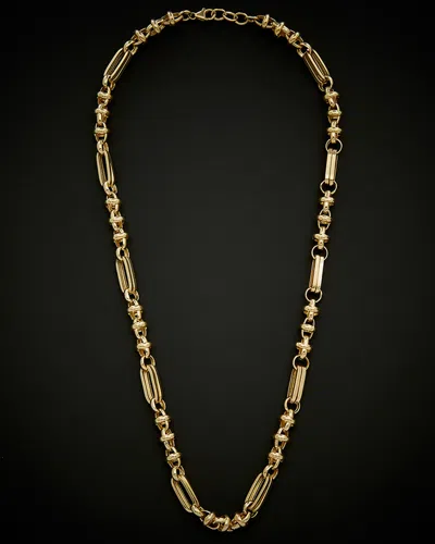 ITALIAN GOLD 14K ITALIAN GOLD SEMI SOLID FANCY NECKLACE