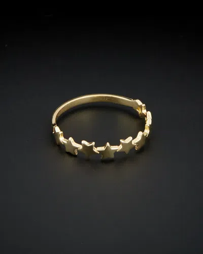 ITALIAN GOLD 14K ITALIAN GOLD STARS RING