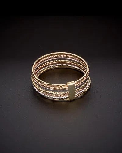 ITALIAN GOLD 14K ITALIAN GOLD TRI-TONE 7-DAYS RING