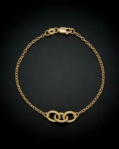 ITALIAN GOLD 14K ITALIAN GOLD TRIPLE OVAL ROLO LINK BRACELET