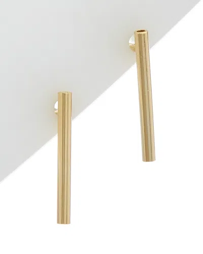 ITALIAN GOLD 14K ITALIAN GOLD TUBE POST EARRINGS