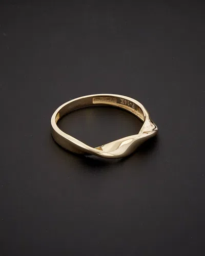 ITALIAN GOLD 14K ITALIAN GOLD TWISTED BAND RING