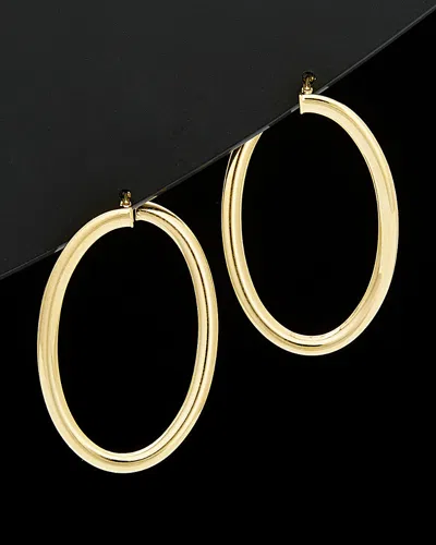 ITALIAN GOLD 14K ITALIAN GOLD TWISTED HOOPS