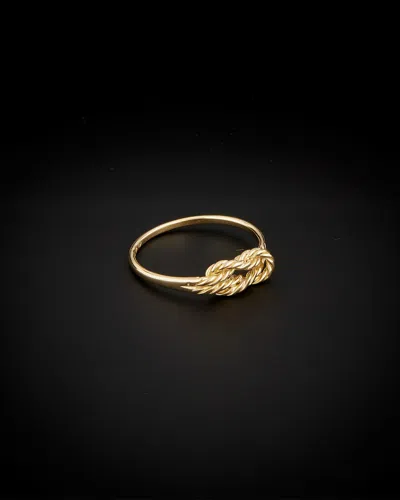 ITALIAN GOLD 14K ITALIAN GOLD TWISTED LOVE KNOT RING
