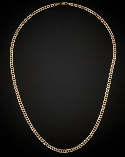 ITALIAN GOLD 14K ITALIAN GOLD TWO-TONE LINK NECKLACE