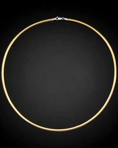 ITALIAN GOLD 14K ITALIAN GOLD TWO-TONE REVERSIBLE NECKLACE