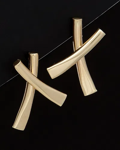 ITALIAN GOLD 14K ITALIAN GOLD X EARRINGS