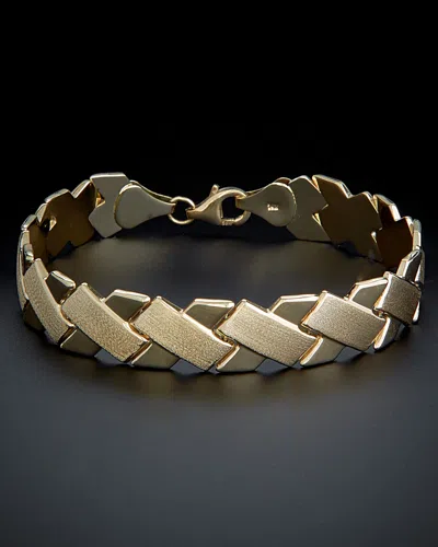 ITALIAN GOLD 14K ITALIAN GOLD X LINK BRACELET