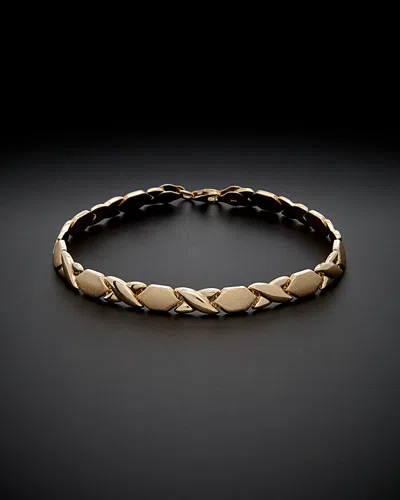 ITALIAN GOLD 14K ITALIAN GOLD XO BRACELET
