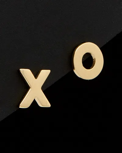 ITALIAN GOLD 14K ITALIAN GOLD XO HUGS AND KISSES STUDS