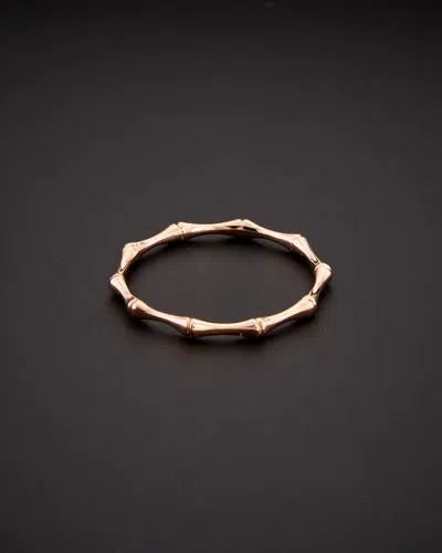 ITALIAN GOLD 14K ITALIAN ROSE GOLD RING