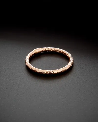 ITALIAN GOLD 14K ITALIAN ROSE GOLD RING