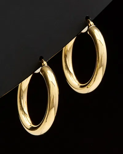 ITALIAN GOLD 18K ITALIAN GOLD POLISHED HOOPS