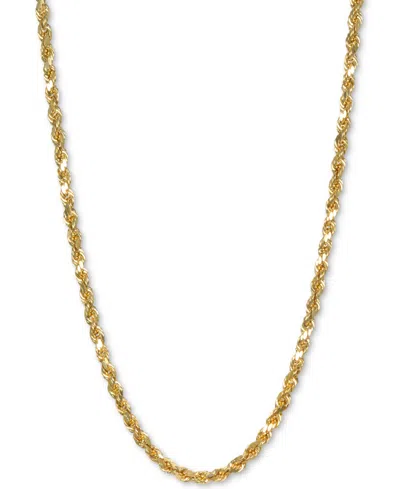 ITALIAN GOLD FORZA ROPE CHAIN 18" NECKLACE (2-3/4MM) IN 14K GOLD