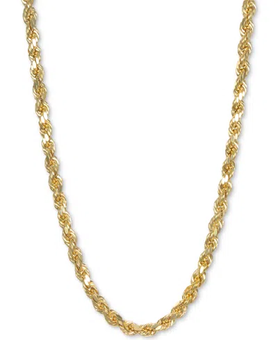 ITALIAN GOLD FORZA ROPE CHAIN 22" NECKLACE (4-1/10MM) IN 14K GOLD