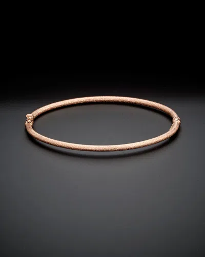ITALIAN ROSE GOLD 14K ITALIAN ROSE GOLD BANGLE