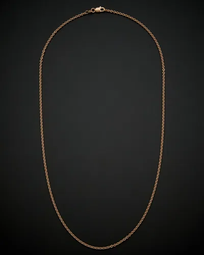 ITALIAN ROSE GOLD 14K ITALIAN ROSE GOLD CHAIN NECKLACE
