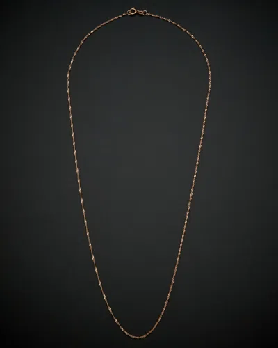 ITALIAN ROSE GOLD 14K ITALIAN ROSE GOLD CHAIN NECKLACE