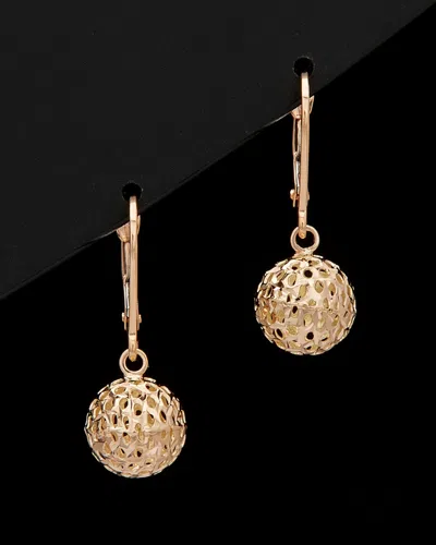 ITALIAN ROSE GOLD 14K ITALIAN ROSE GOLD DROP EARRINGS