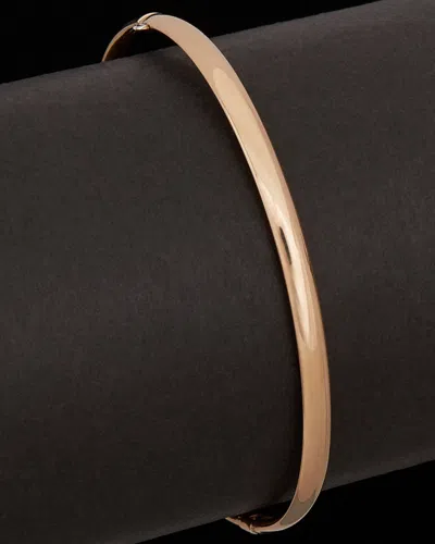 ITALIAN ROSE GOLD 14K ITALIAN ROSE GOLD HINGED BANGLE