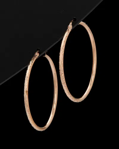 ITALIAN ROSE GOLD 14K ITALIAN ROSE GOLD HOOPS