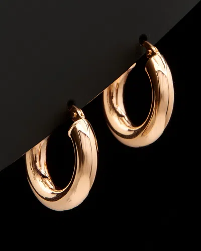 ITALIAN ROSE GOLD 14K ITALIAN ROSE GOLD POLISHED HOOPS