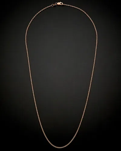 ITALIAN ROSE GOLD 18K ITALIAN ROSE GOLD CABLE NECKLACE