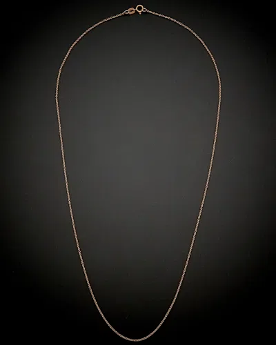 ITALIAN ROSE GOLD 18K ITALIAN ROSE GOLD ROUND CABLE NECKLACE