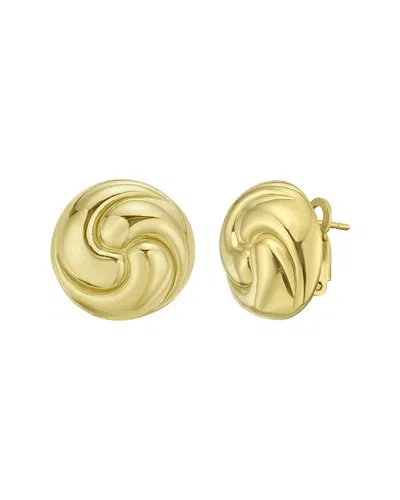 ITALIAN SILVER ITALIAN SILVER 14K PLATED SILVER EARRINGS