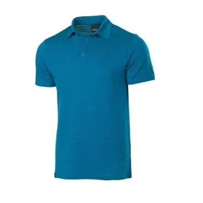 IVANHOE OF SWEDEN IVANHOE POLOSHIRT ELIS ELECTRIC BLUE FÜR HERREN VON MERINO AND TENCEL-BLAU