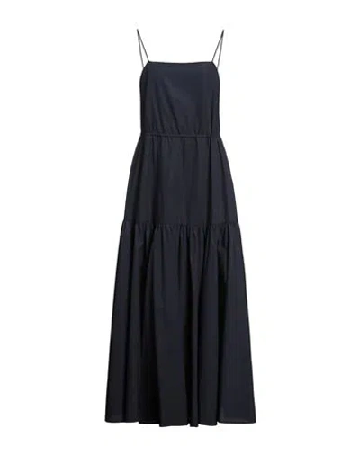 IVY & OAK IVY OAK WOMAN MAXI DRESS MIDNIGHT BLUE SIZE 10 ORGANIC COTTON