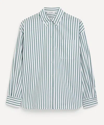 IVY & OAK IVY OAK WOMEN'S BETHANY LILY STRIPED COTTON BLOUSE