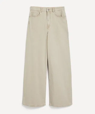 IVY & OAK IVY OAK WOMEN'S PRIJANKA SANDSTONE WIDE LEG JEANS