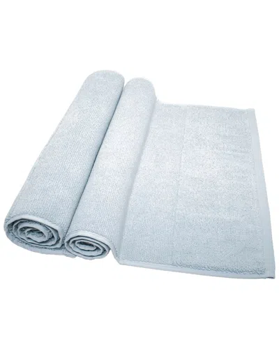 IVY SET OF 2 IVY COLLECTION RICE EFFECT BATH MATS