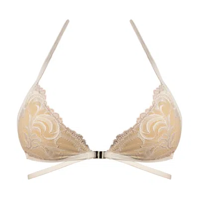 IVY SWIMWEAR WOMEN'S LANA IN WHITE LACE BIKINI TOP