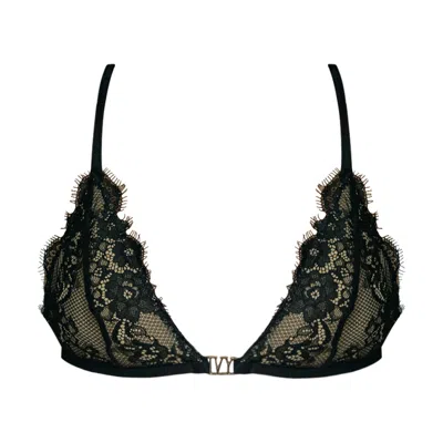 IVY SWIMWEAR WOMEN'S LUCY IN BLACK LACE BIKINI TOP