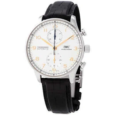 IWC SCHAFFHAUSEN IWC CHRONOGRAPH AUTOMATIC SILVER DIAL WATCH IW3716-04