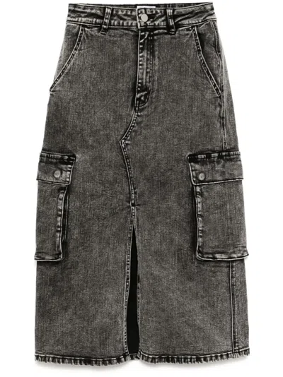 IZZUE DENIM CARGO SKIRT