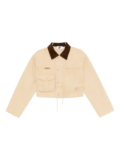 IZZUE LOGO-EMBROIDERED JACKET