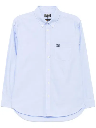 IZZUE LOGO-EMBROIDERED SHIRT
