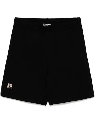 IZZUE LOGO-EMBROIDERED SHORTS