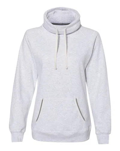 J AMERICA WOMEN'S RELAY COWL NECK SWEATSHIRT