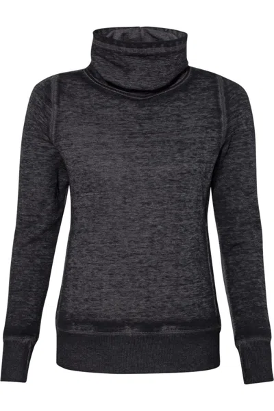 J AMERICA WOMENS ZEN FLEECE COWL NECK SWEATSHIRT