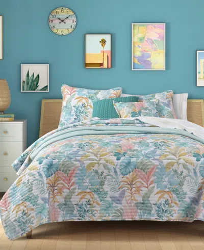 J BY J QUEEN BOLD BAHAMA 3-PC. QUILT SET, KING/CALIFORNIA KING
