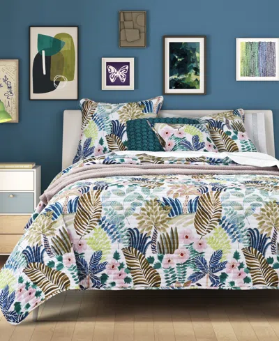 J BY J QUEEN BOLD RAINFOREST 2-PC. QUILT SET, TWIN/TWIN XL