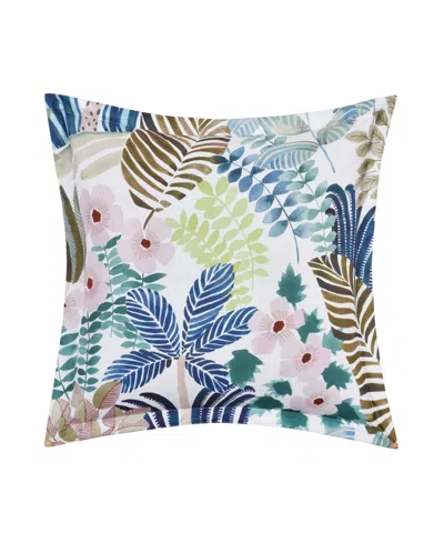 J BY J QUEEN BOLD RAINFOREST DECORATIVE PILLOW, 18" X 18"